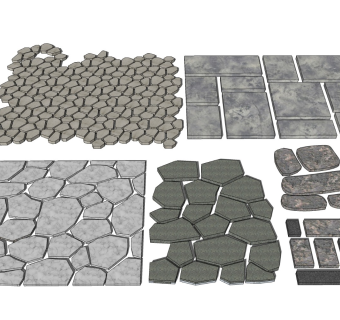 石头铺路 庭院铺地