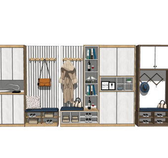 定制入户实木鞋柜