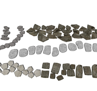 石头路 庭院铺路