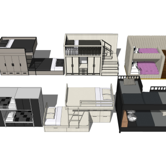 宿舍双层床 上下铺