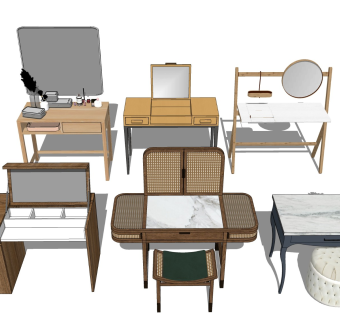 实木化妆桌 梳妆台