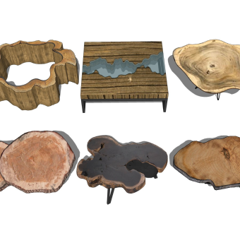 树桩茶几 年轮桌子