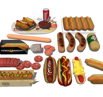 热狗烤肠 食物美食