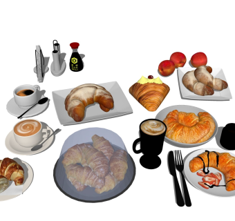 牛角包 面包糕点