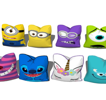 儿童卡通抱枕 小黄人枕头