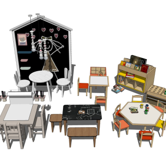 儿童学习桌椅 卡通座椅