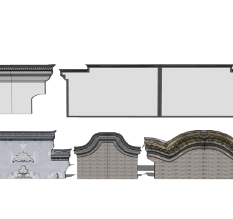 徽派建筑 马头墙屋檐