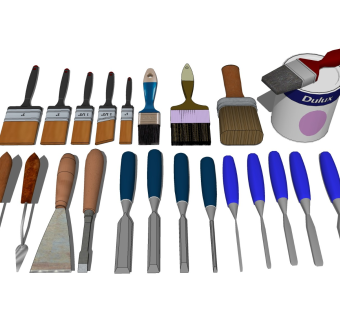 刮刀铲刀 刷子毛刷