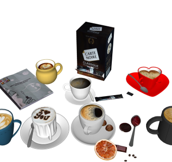 拉花咖啡 热饮美食