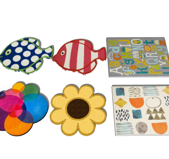 儿童地毯 花纹异形地垫