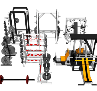 哑铃举重 健身器材