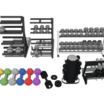 哑铃举重 健身器材