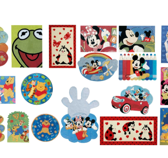 儿童花纹地毯 卡通异形地垫