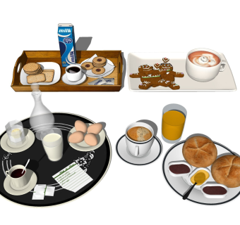 早餐鸡蛋 面包牛奶