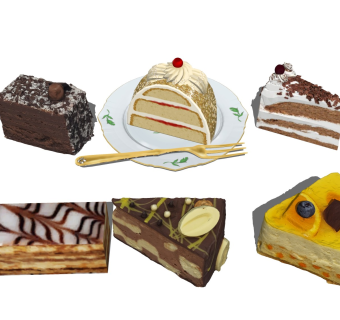 切块蛋糕 美食甜点
