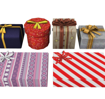 礼物包装纸 装饰盒