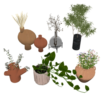 植物盆栽 绿植花瓶