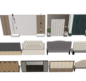 床靠垫 布艺软包