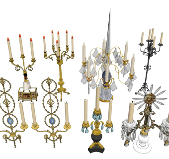 欧式蜡烛 烛台支架