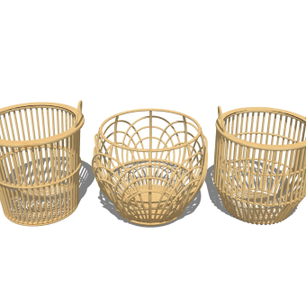 编织洗衣篮 竹编筐