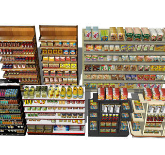 超市货架 零食柜