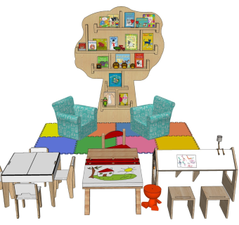 儿童桌椅 卡通书桌