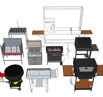 烧烤架 铁架炭火
