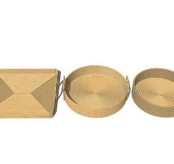 编织置物篮 竹编桌面收纳