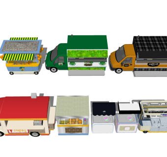 移动餐车 摊位推车