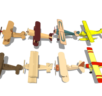 实木玩具飞机