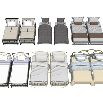 单人床 双人间床铺