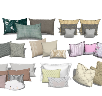 抱枕组合 靠枕枕头