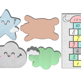 儿童卡通异形地毯