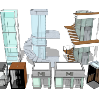 玻璃电梯间 观光升降梯