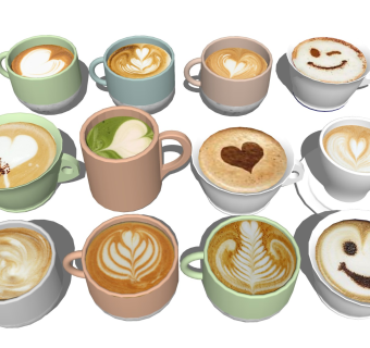 咖啡拉花 饮料热饮