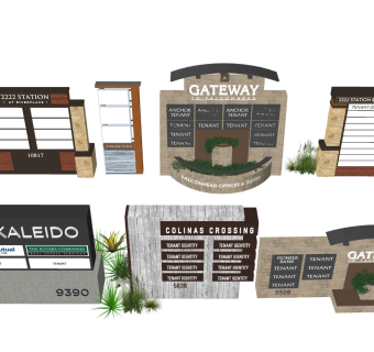 精神堡垒 导视指示牌