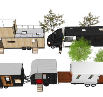 旅游露营车 野营餐车