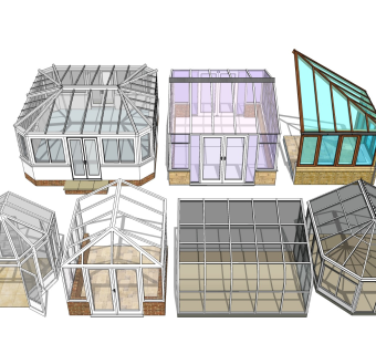 玻璃阳光房 温室大棚