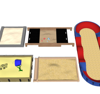 儿童沙坑 沙堆沙滩