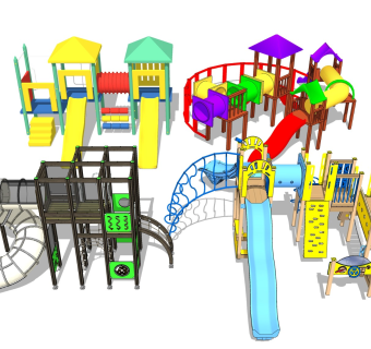 儿童滑滑梯 户外游乐设备