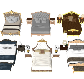 欧式宫廷双人床