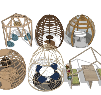 办公吊舱 洽谈桌椅