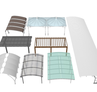 避雨遮阳棚 休息站亭