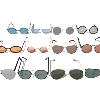 眼镜墨镜 镜框饰品