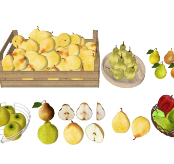 梨子雪梨 水果果盘