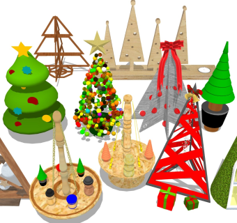 圣诞树摆件 桌面装饰