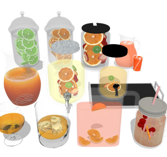 果汁冷饮 饮料水