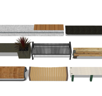 户外休闲长椅 公园景观椅