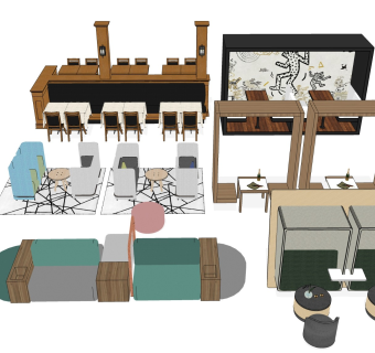 奶茶店沙发座椅