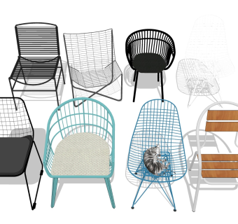 铁艺椅子 靠背座椅